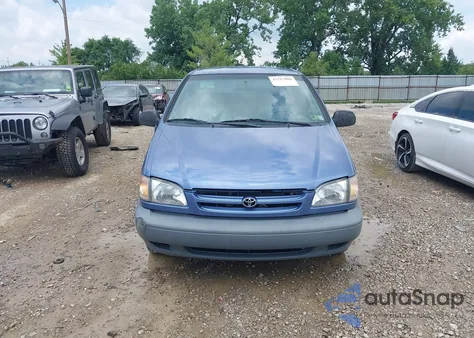 2000 Toyota Sienna Ce из США, поврежденный, VIN 4T3ZF19C8YU185091